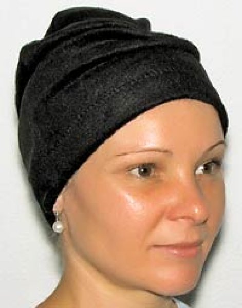 Fertig Turban JULIETTE - schwarz Fertig Turban JULIETTE - schwarz