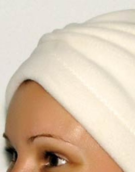 Fertig Turban JULIETTE - Seitenansicht Fertig Turban JULIETTE - Seitenansicht